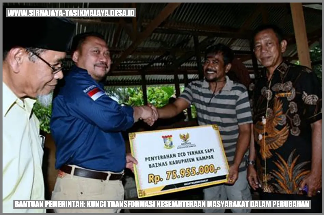 Bantuan Pemerintah: Kunci Transformasi Kesejahteraan Masyarakat dalam Perubahan
